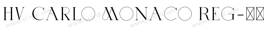 HV Carlo Monaco Reg字体转换